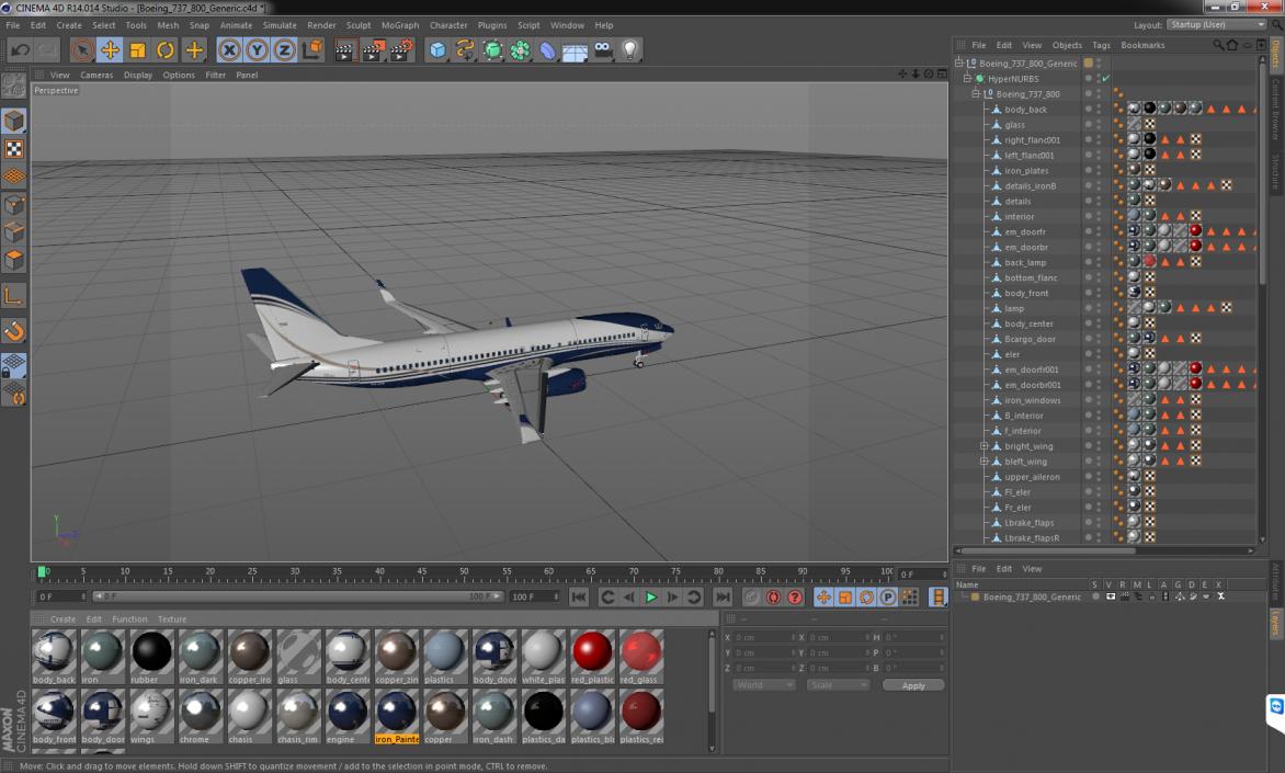 Boeing 737-800 Generic 3D