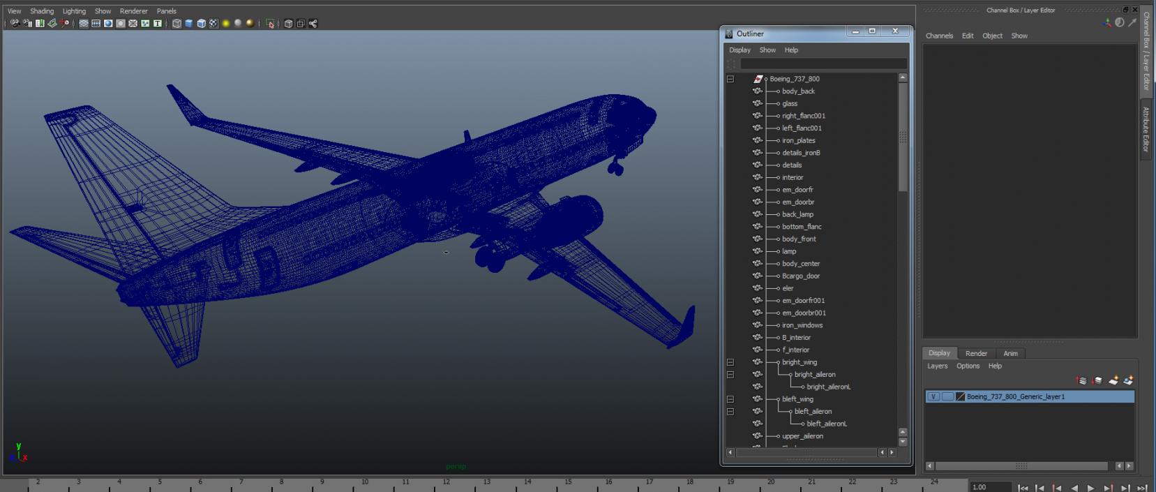 Boeing 737-800 Generic 3D