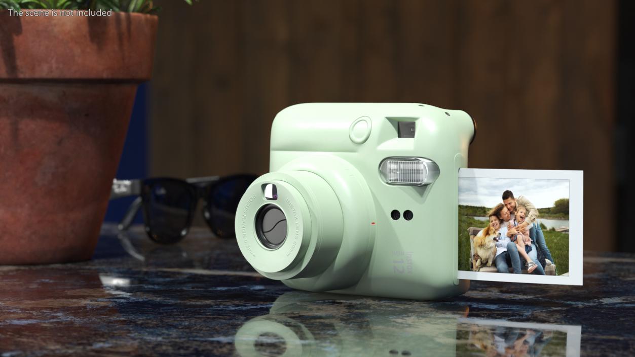 3D Fujifilm INSTAX Mini 12 Camera Mint Green