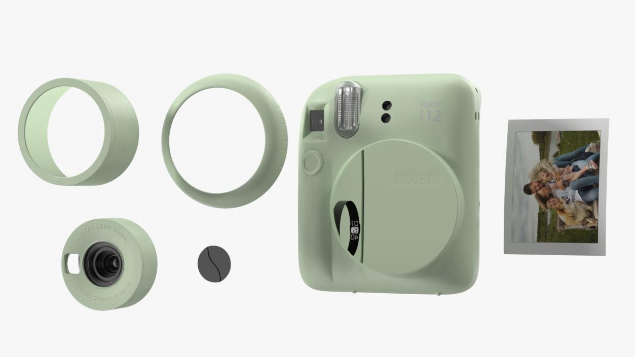 3D Fujifilm INSTAX Mini 12 Camera Mint Green