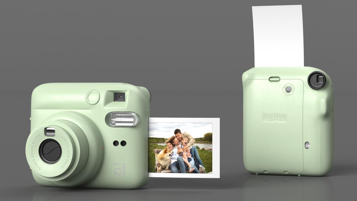 3D Fujifilm INSTAX Mini 12 Camera Mint Green