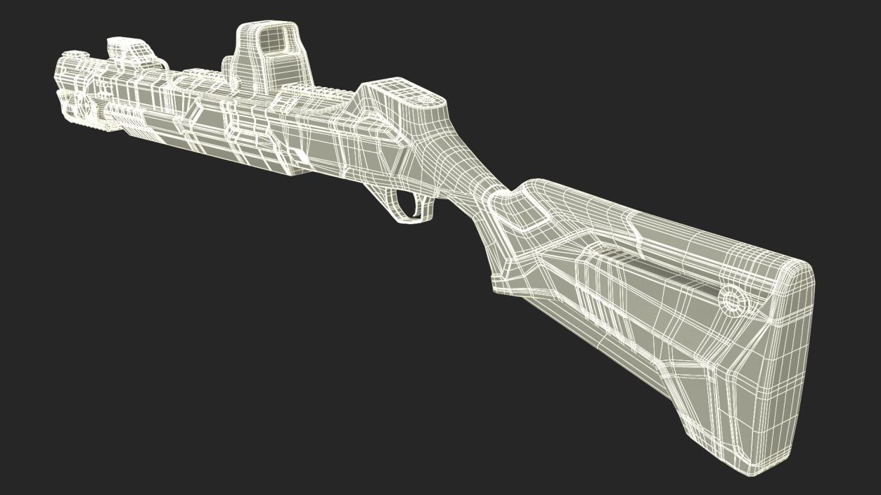 3D model Modern Shotgun Kalashnikov MP 155 Ultima