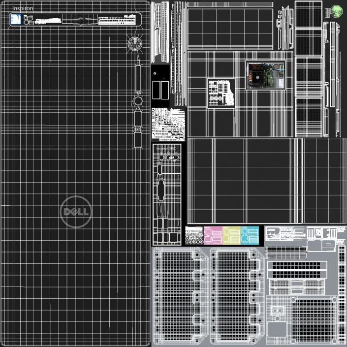 Dell Inspiron 3670 Minitower Desktop PC 3D model