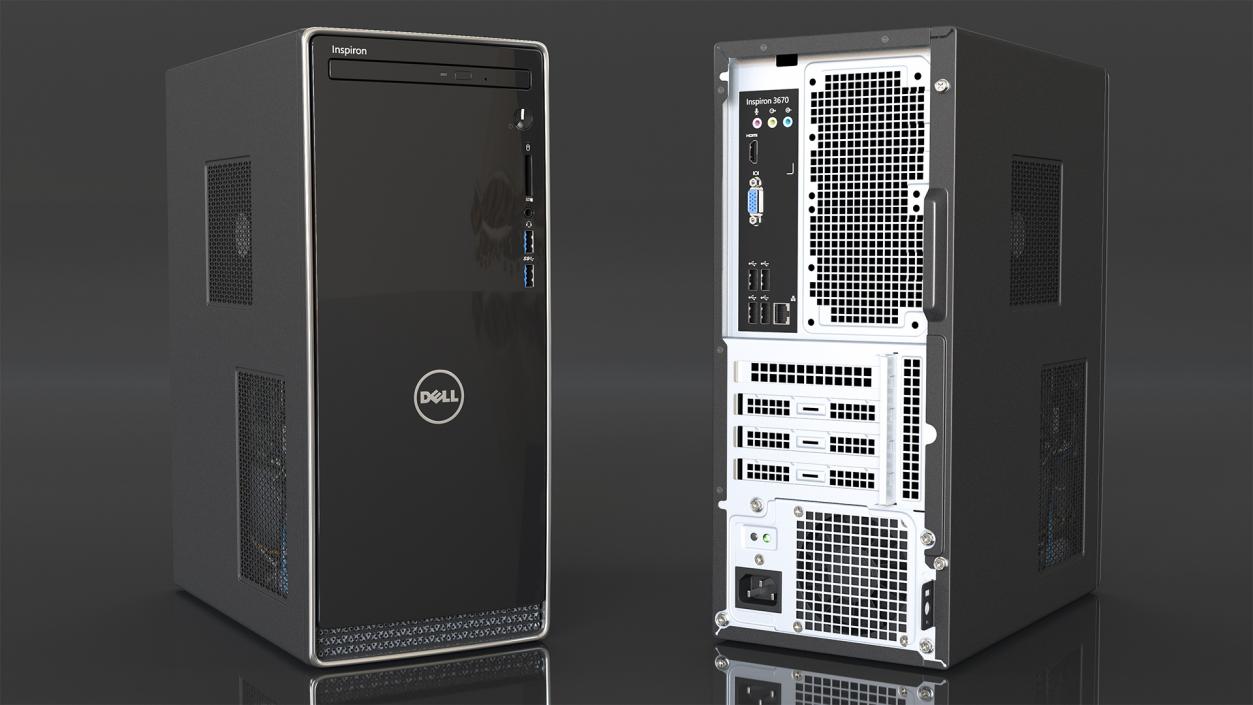 Dell Inspiron 3670 Minitower Desktop PC 3D model