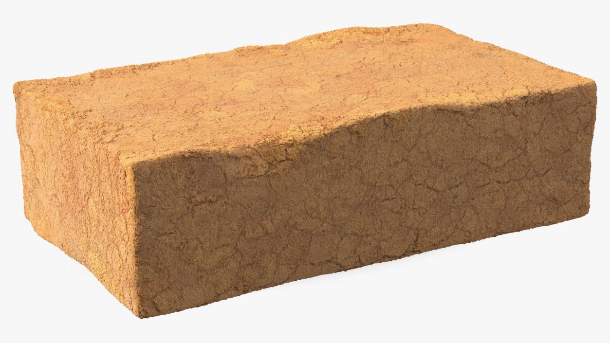 Handmade Clay Brick 3D model