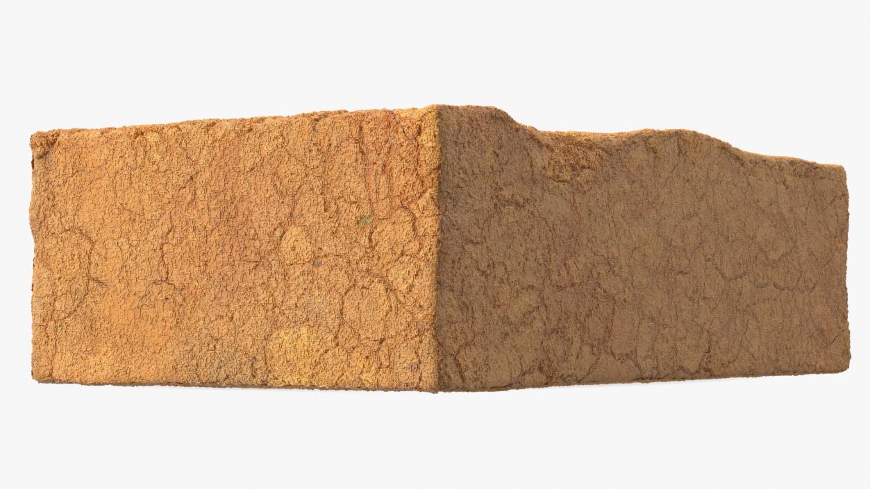 Handmade Clay Brick 3D model