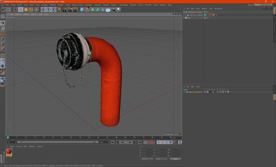 Pipe Fire Hydrant 3D