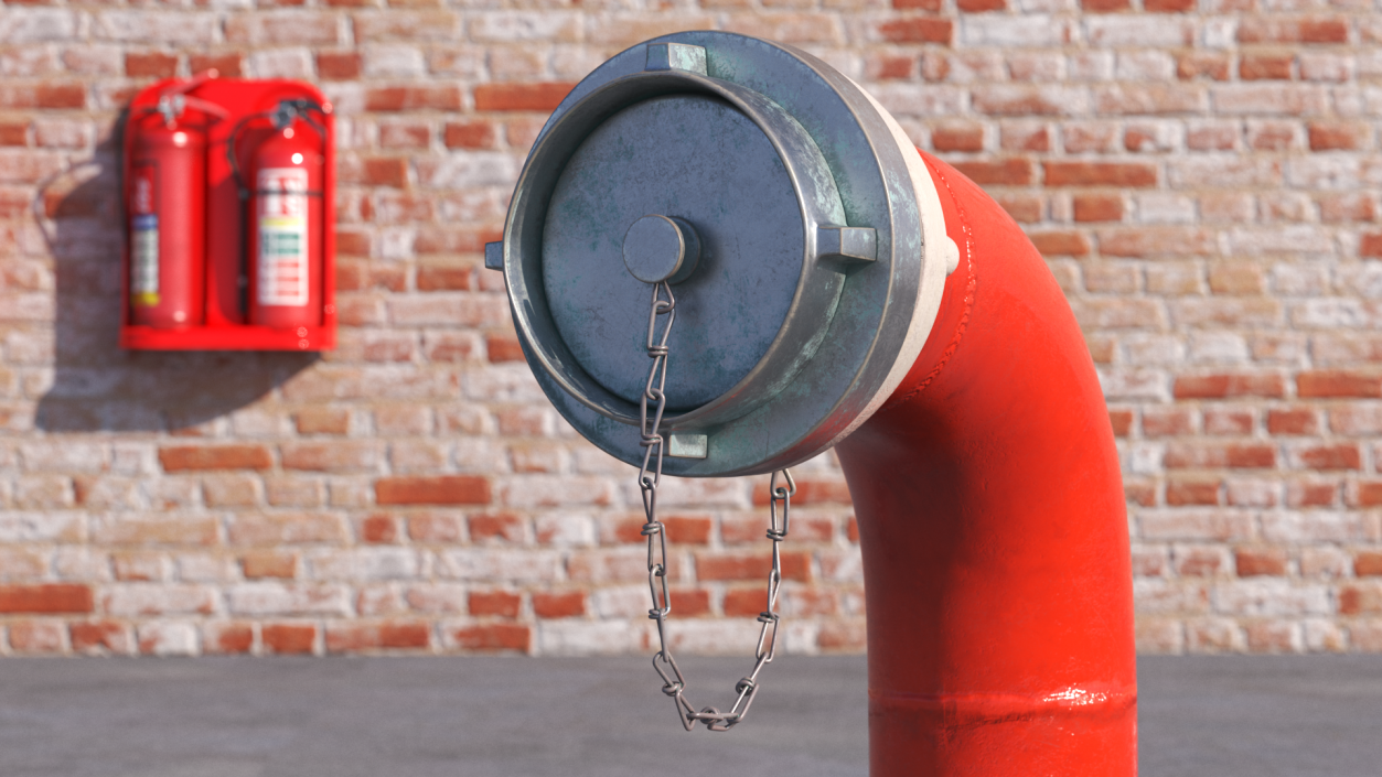 Pipe Fire Hydrant 3D