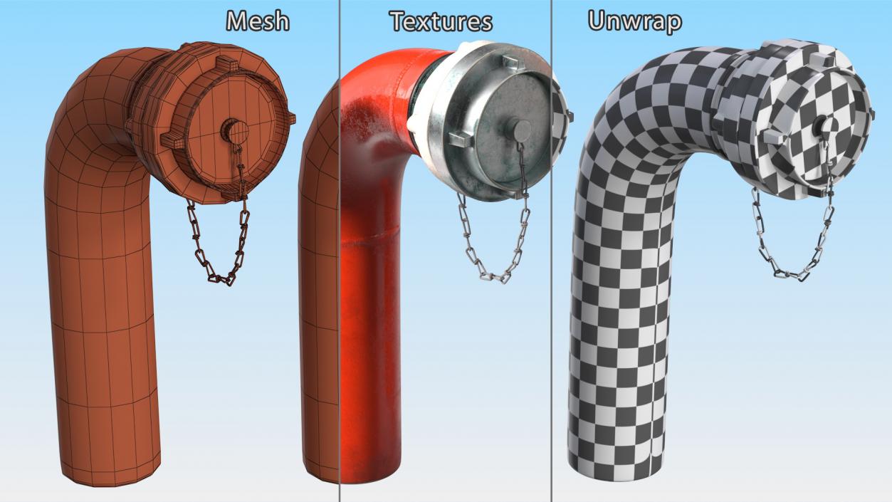 Pipe Fire Hydrant 3D