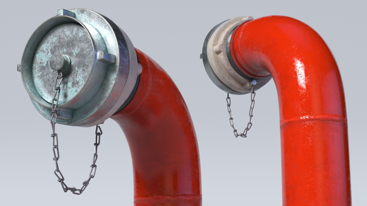 Pipe Fire Hydrant 3D