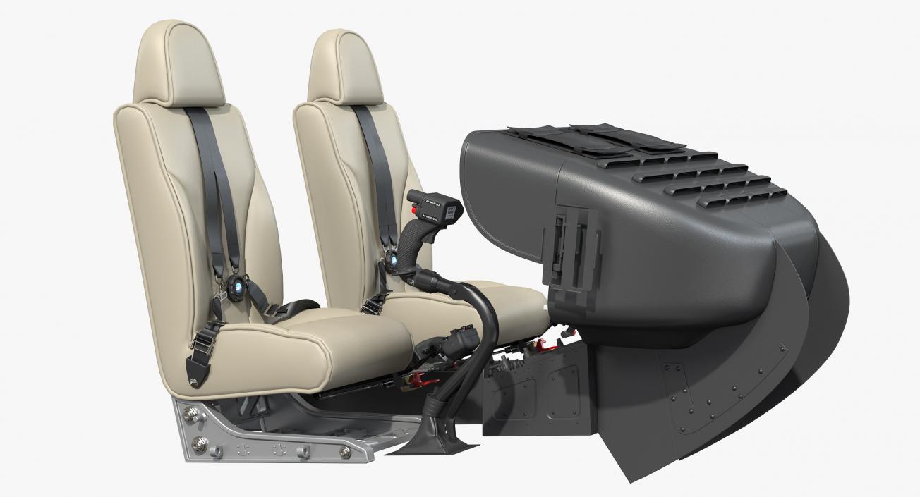 3D model Airbus H145 Helicopter Cockpit