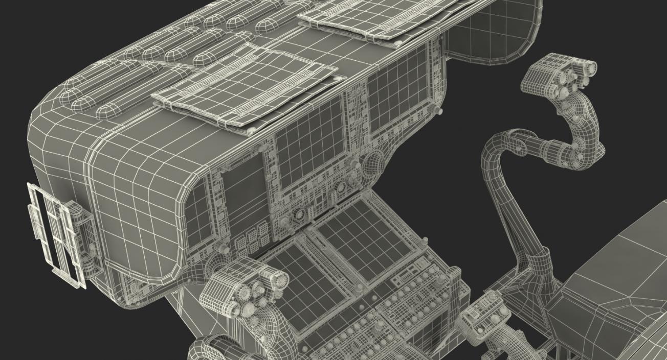 3D model Airbus H145 Helicopter Cockpit