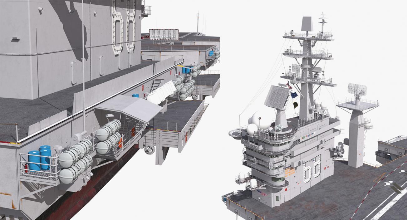 3D US Aircraft Carriers Collection 2 model