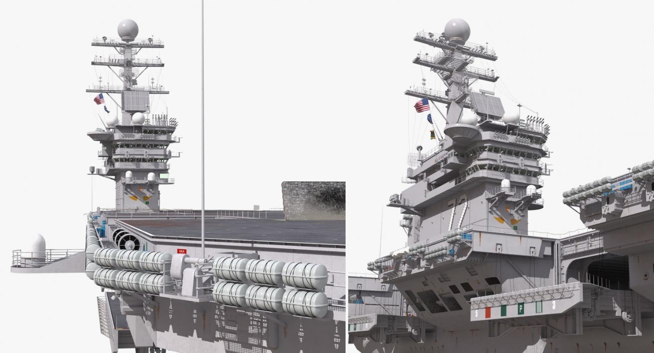 3D US Aircraft Carriers Collection 2 model