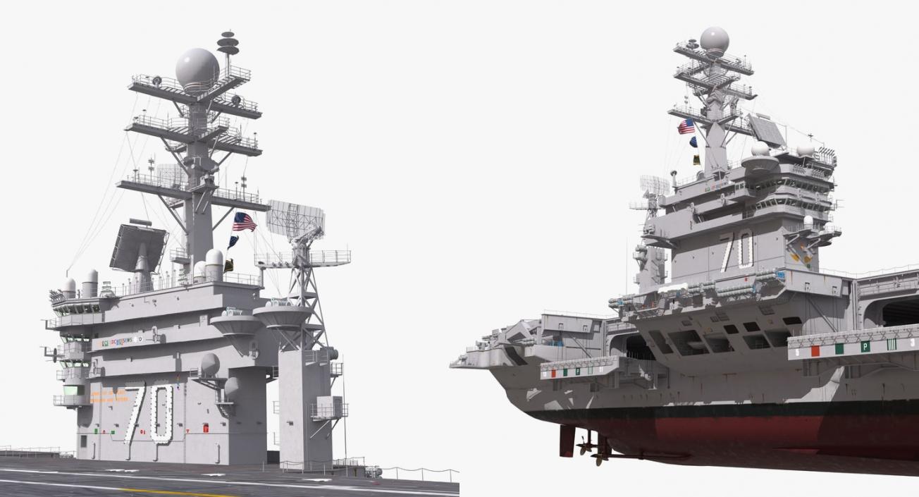 3D US Aircraft Carriers Collection 2 model