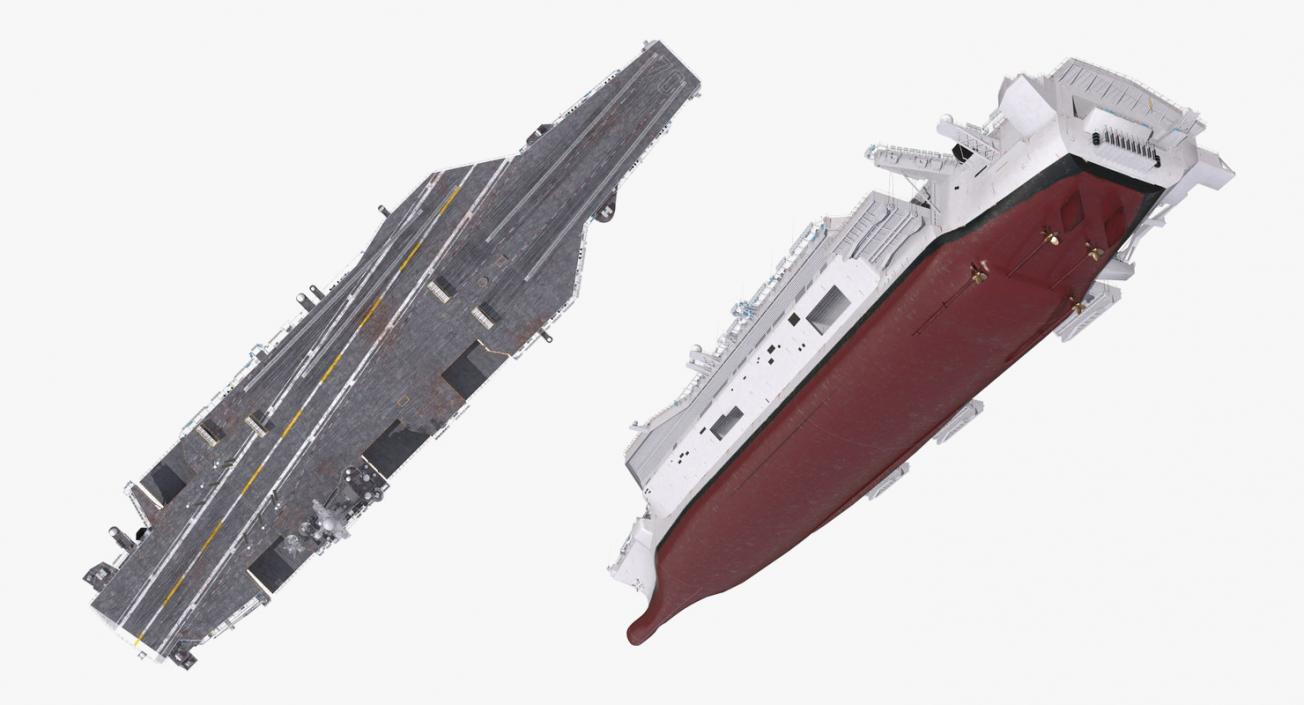 3D US Aircraft Carriers Collection 2 model