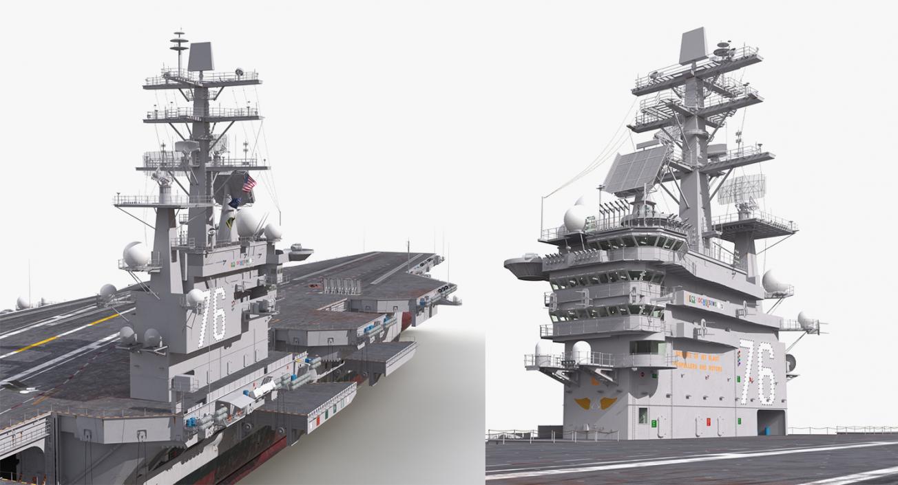 3D US Aircraft Carriers Collection 2 model