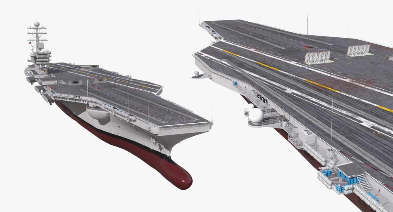 3D US Aircraft Carriers Collection 2 model