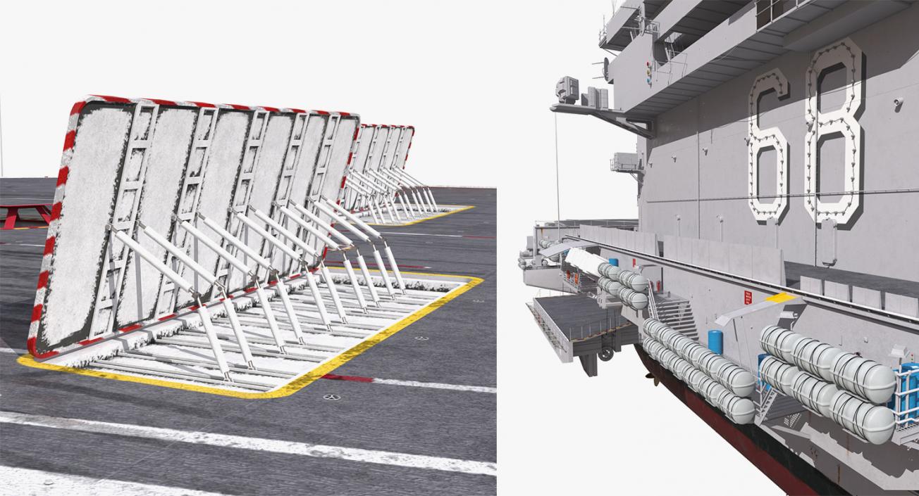 3D US Aircraft Carriers Collection 2 model