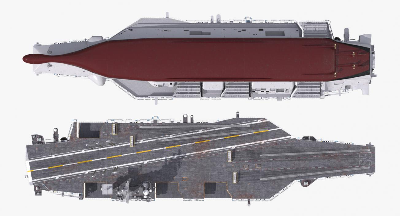 3D US Aircraft Carriers Collection 2 model