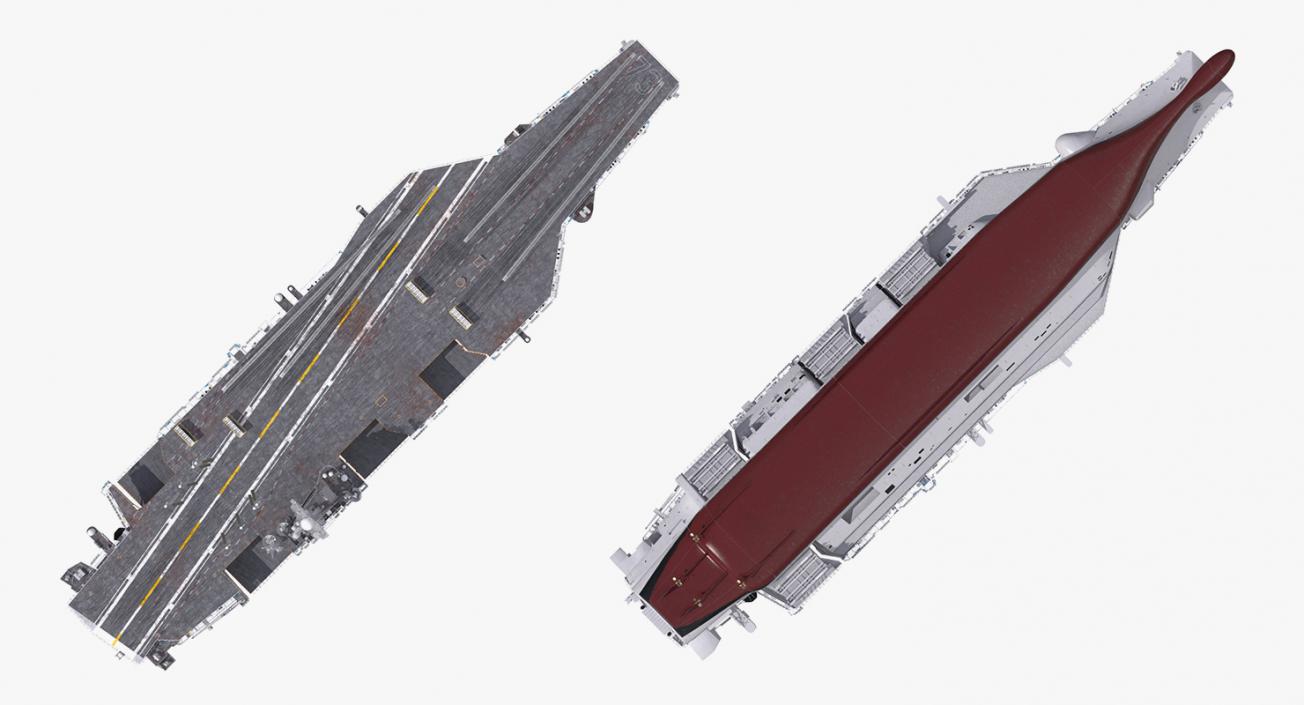 3D US Aircraft Carriers Collection 2 model