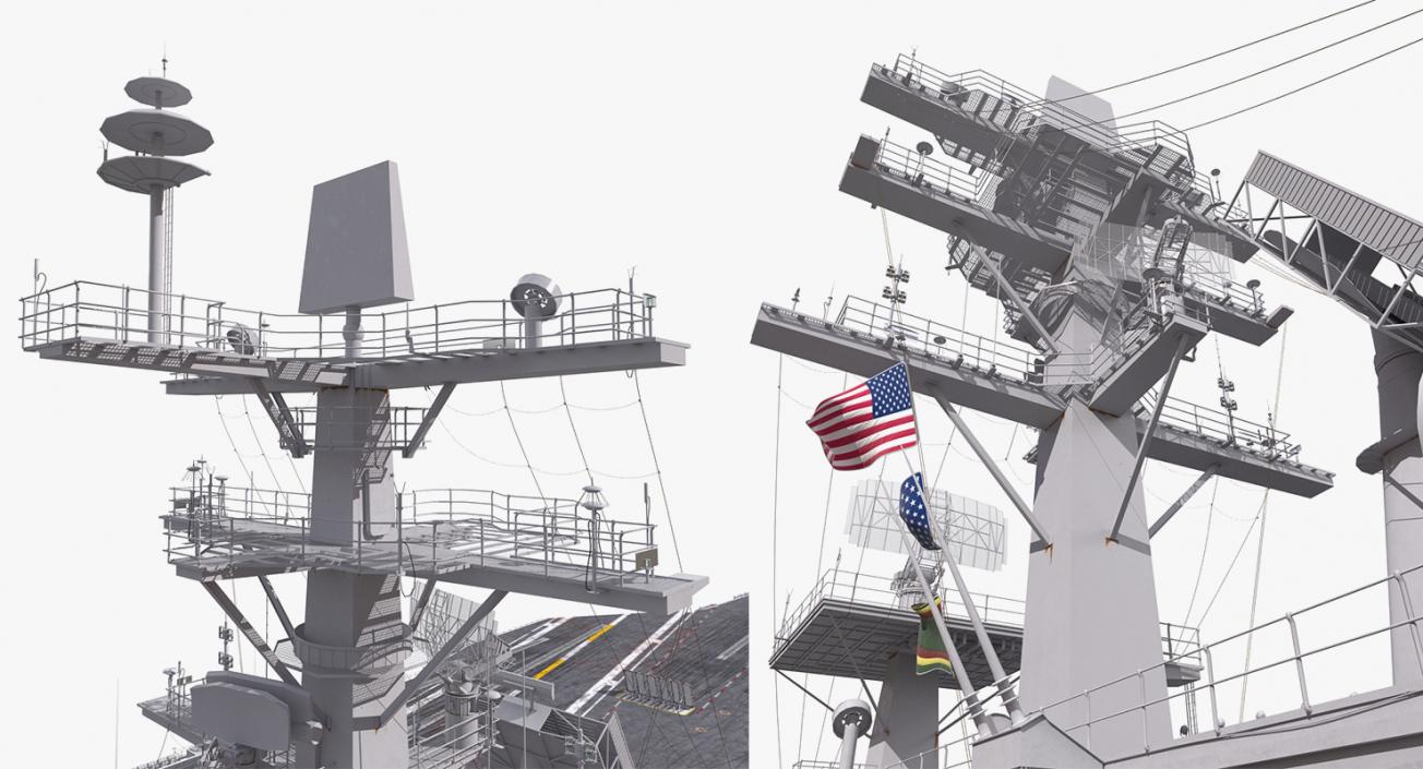 3D US Aircraft Carriers Collection 2 model