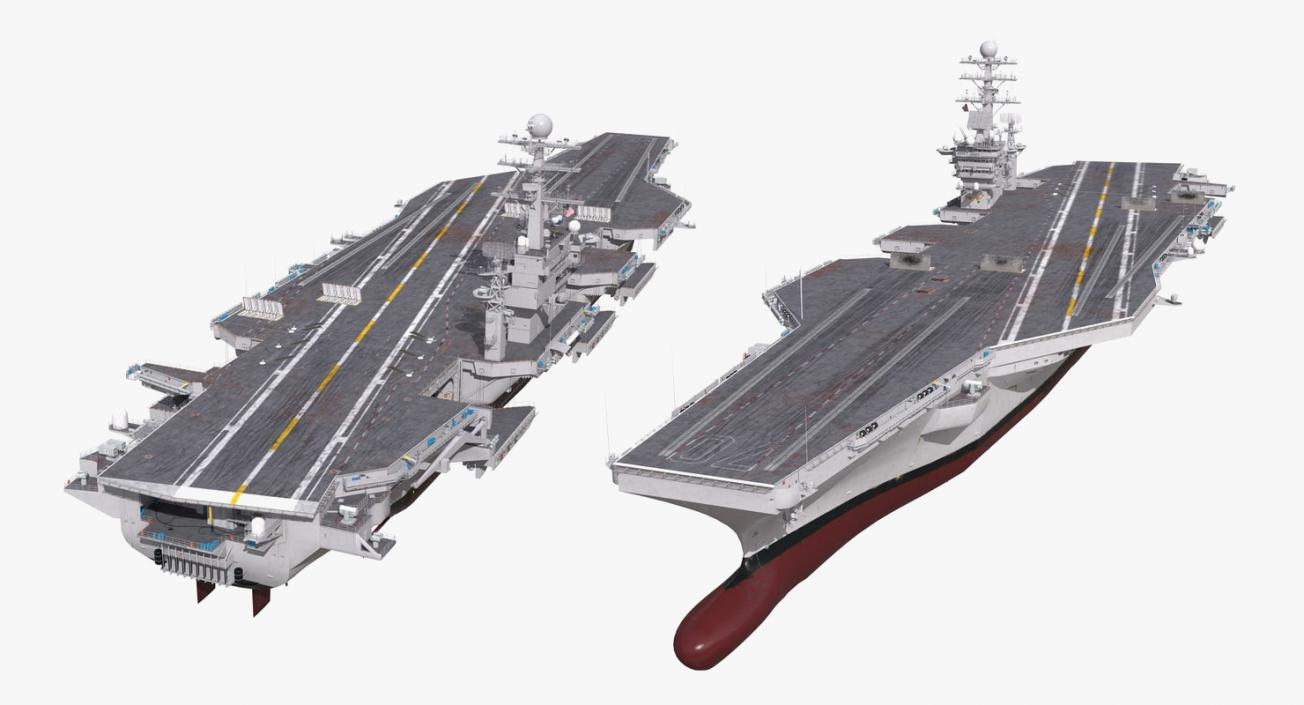 3D US Aircraft Carriers Collection 2 model