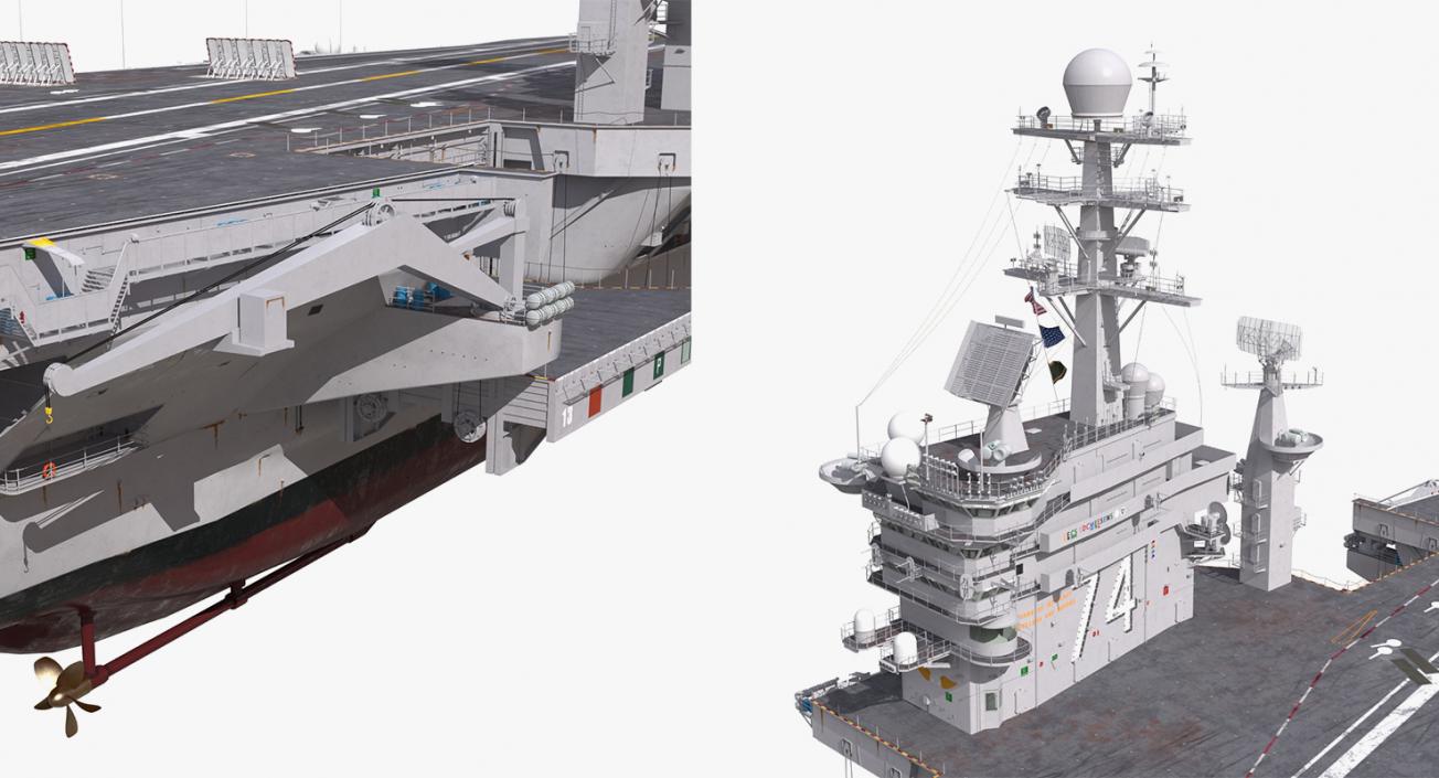 3D US Aircraft Carriers Collection 2 model