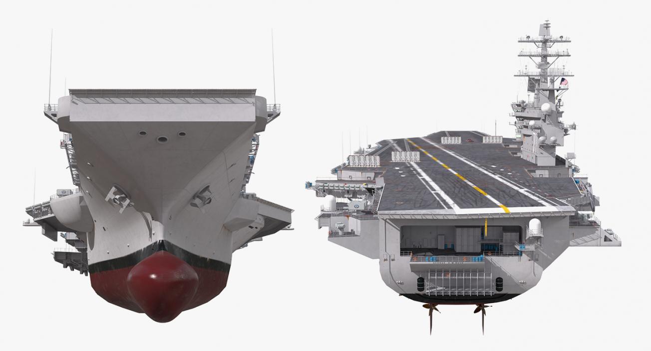 3D US Aircraft Carriers Collection 2 model