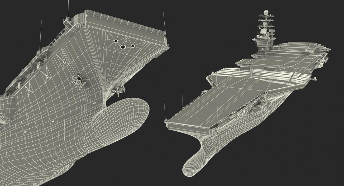 3D US Aircraft Carriers Collection 2 model