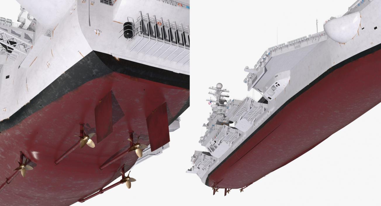 3D US Aircraft Carriers Collection 2 model