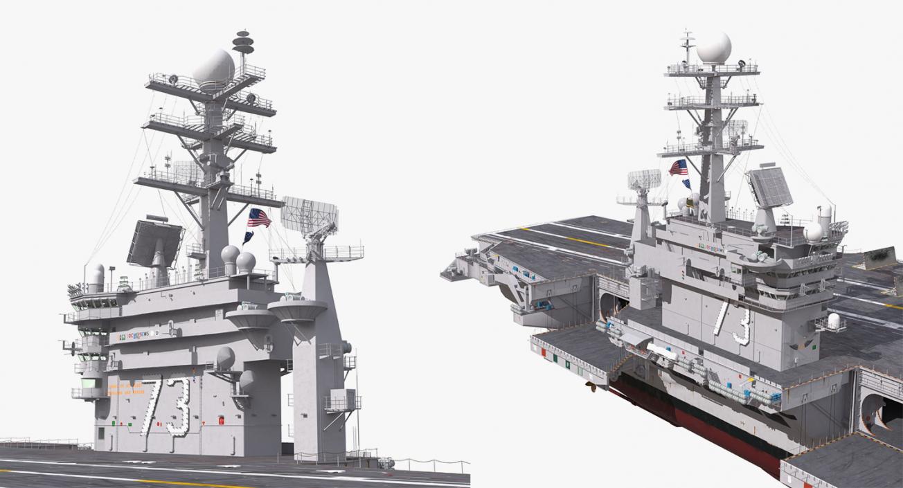 3D US Aircraft Carriers Collection 2 model