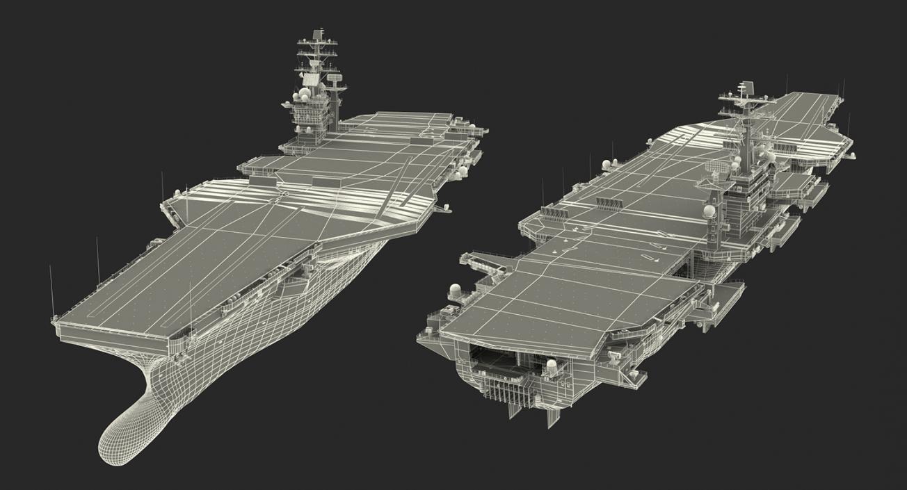 3D US Aircraft Carriers Collection 2 model