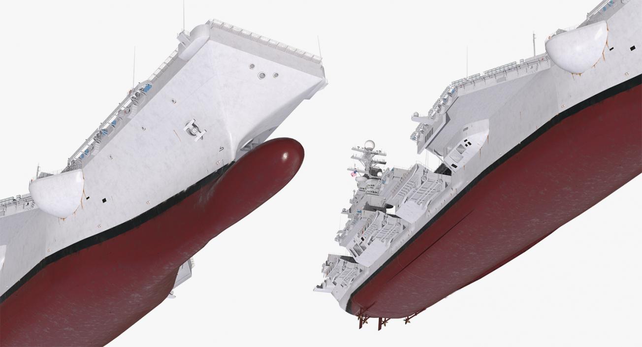 3D US Aircraft Carriers Collection 2 model