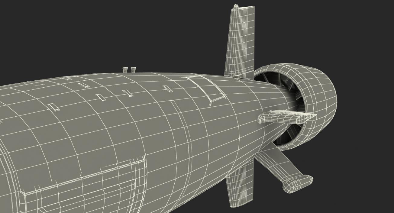 3D US Submarine Virginia SSN 774 Rigged