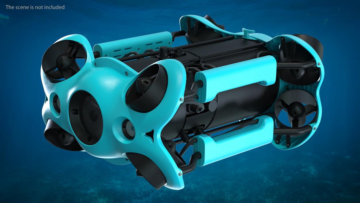 3D Professional Underwater Drone Rigged