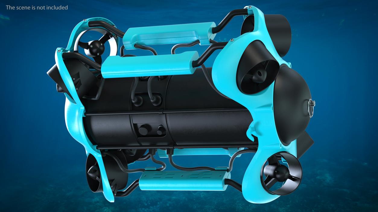 3D Professional Underwater Drone Rigged