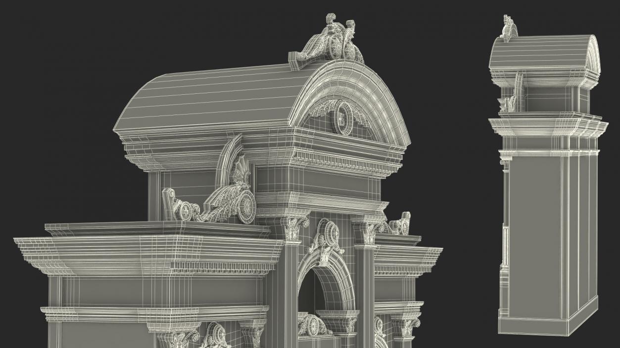 3D Confessional Booth model