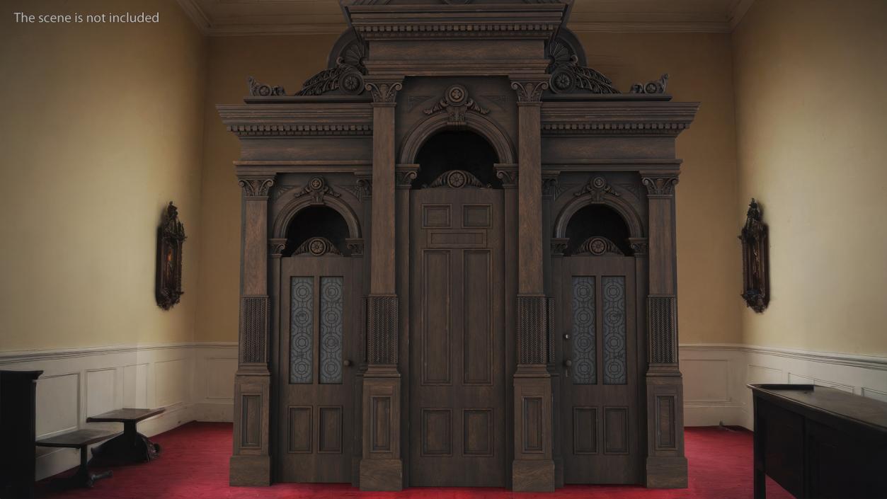 3D Confessional Booth model