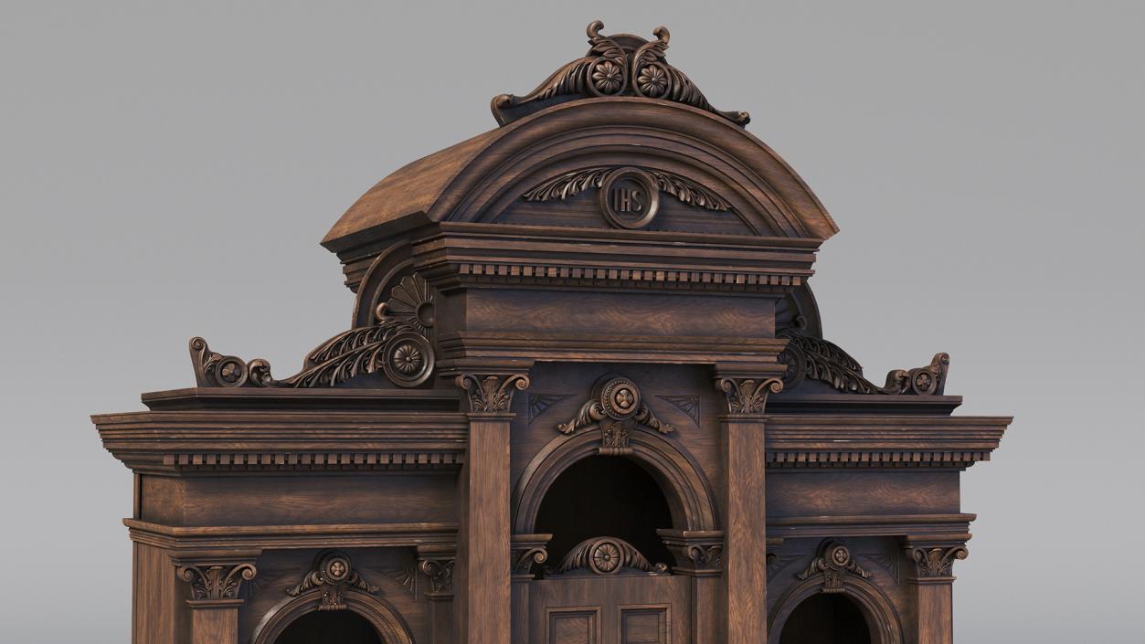 3D Confessional Booth model