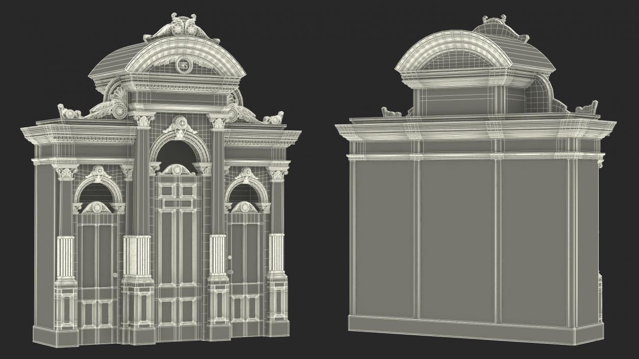 3D Confessional Booth model