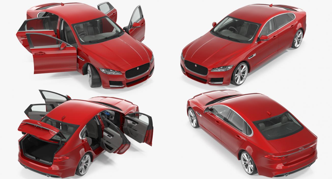 Jaguar XF 3D model