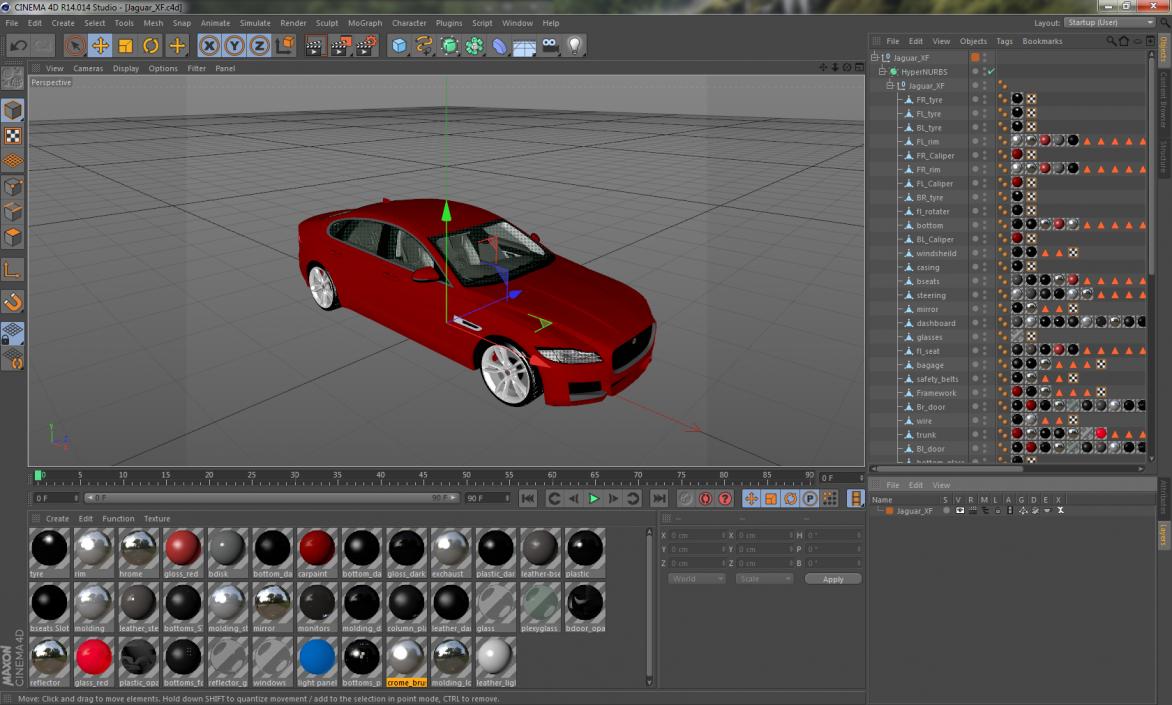 Jaguar XF 3D model