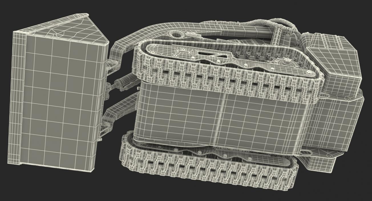 Mini Skid Steer with Bucket Rigged 3D model