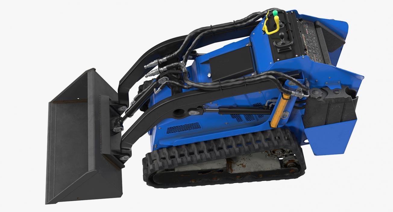 Mini Skid Steer with Bucket Rigged 3D model