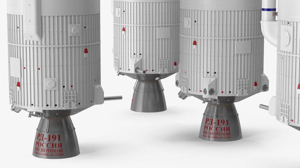 Angara A5 Heavy Lift Rocket System 3D model