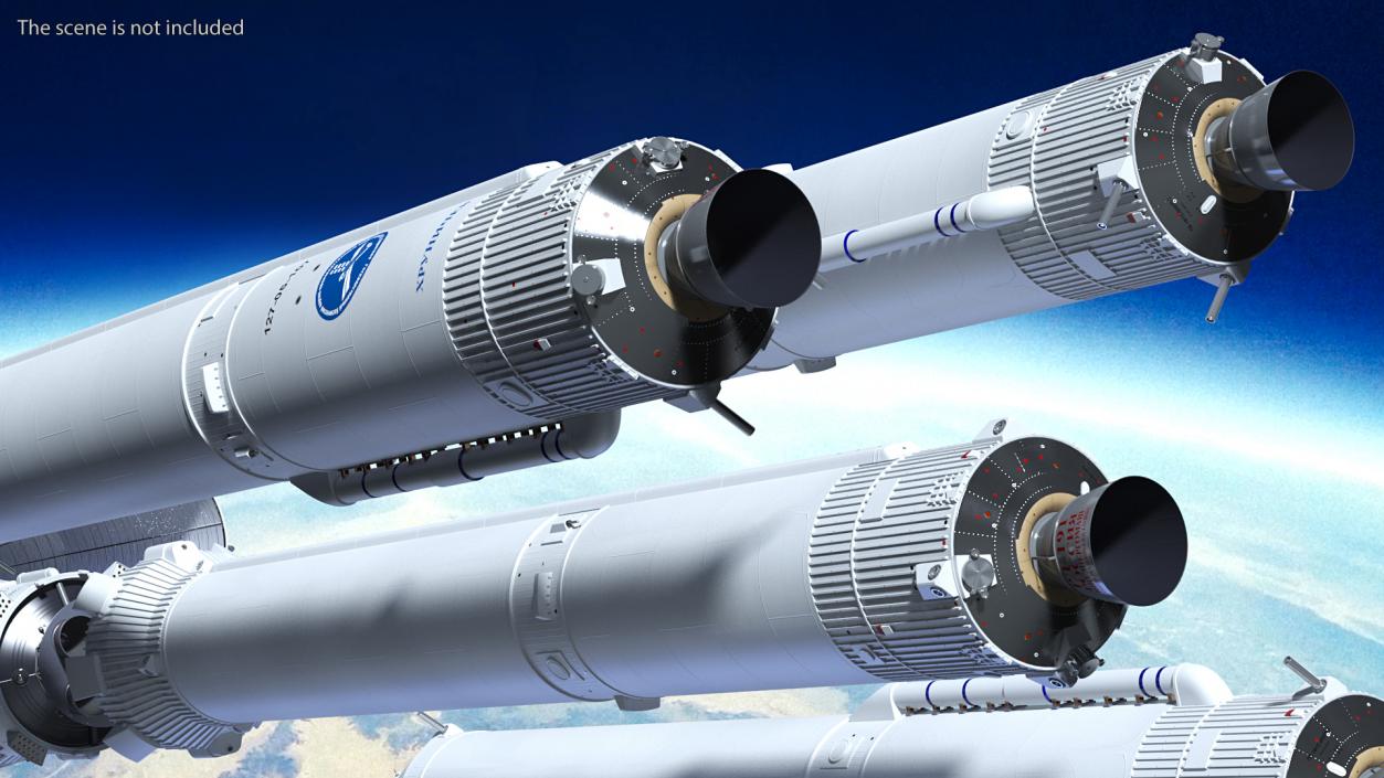 Angara A5 Heavy Lift Rocket System 3D model