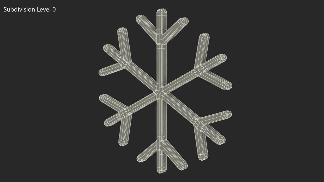 3D model Snowflake Emoji