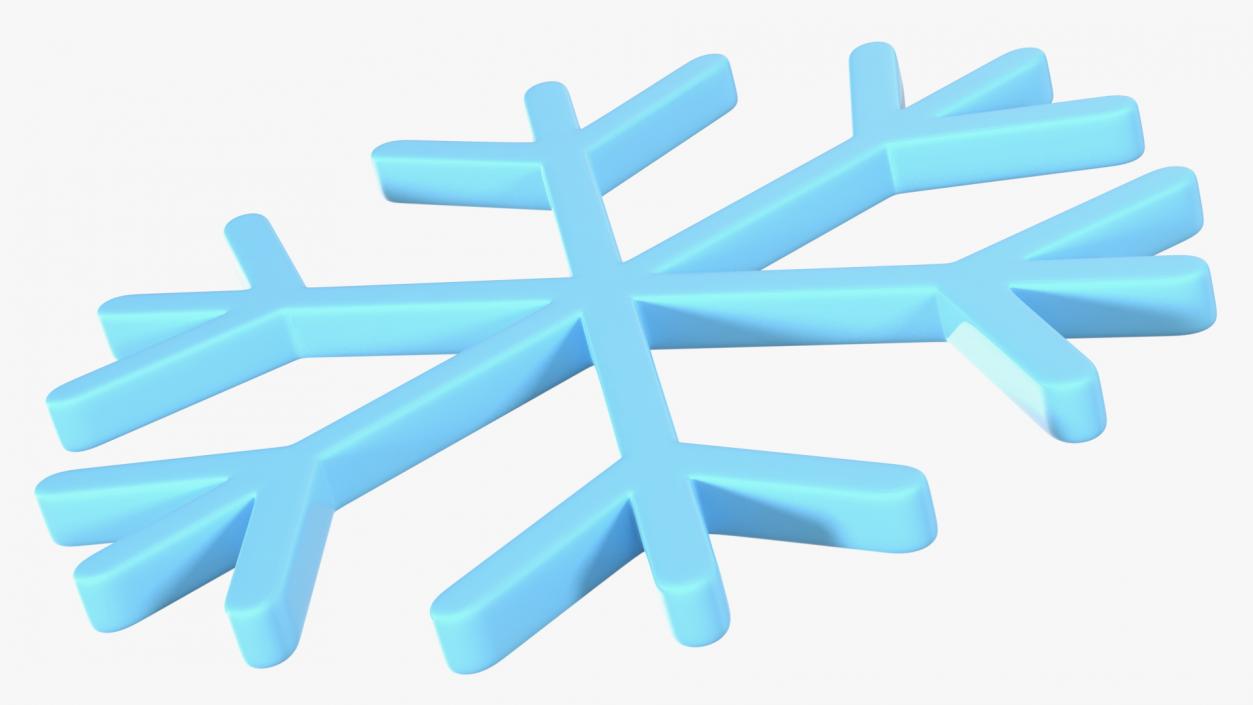 3D model Snowflake Emoji