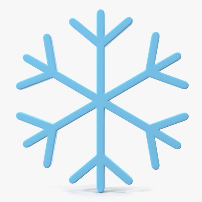 3D model Snowflake Emoji